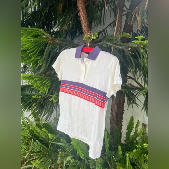 GANT Ruggers Women’s Polo Shirt with Purple and Red Stripes - Picture 7 of 12